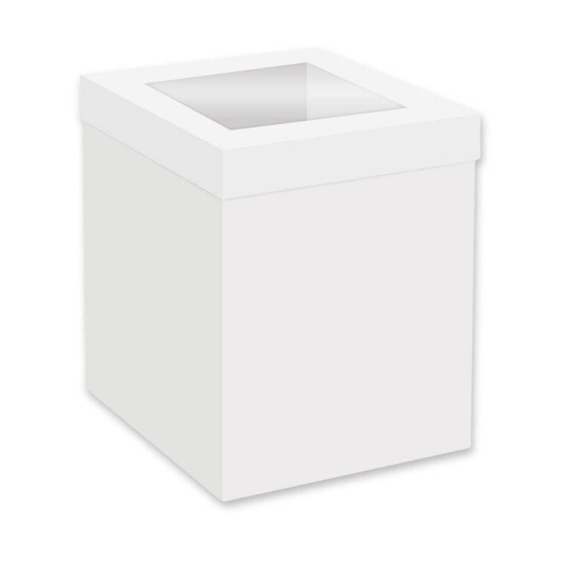 Packaging for a multi-tier cake 40x40x30 cm Tall box with a window in the lid