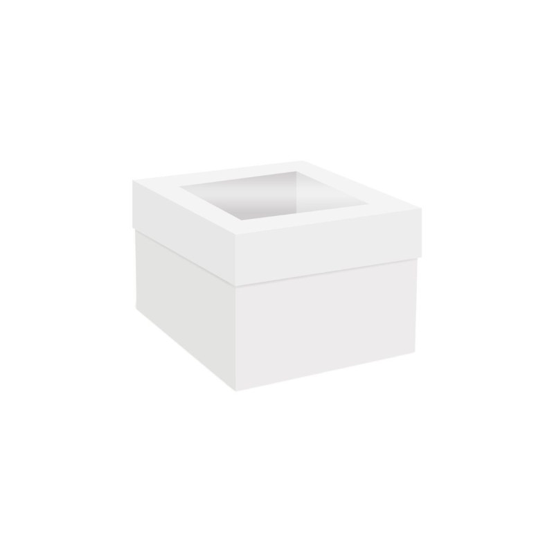 Opakowanie na tort 15x15x15 cm Pudełko z oknem w wieczku