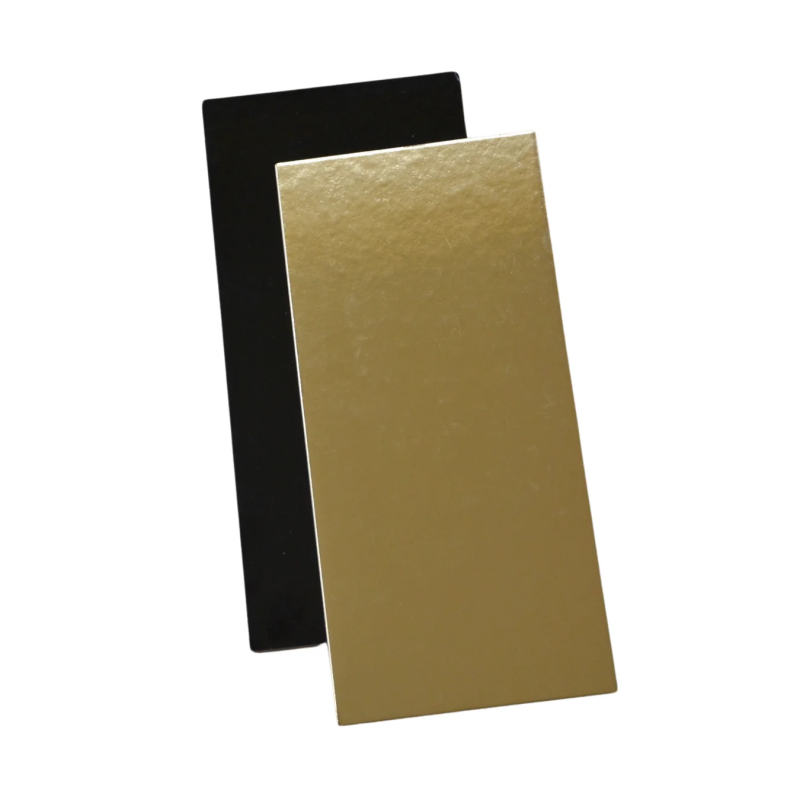 Tortenaufleger goldenes Rechteck dick 30x40 cm