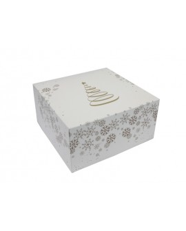 CHRISTMAS TREE packaging 18x18 cm for cake 10 pcs