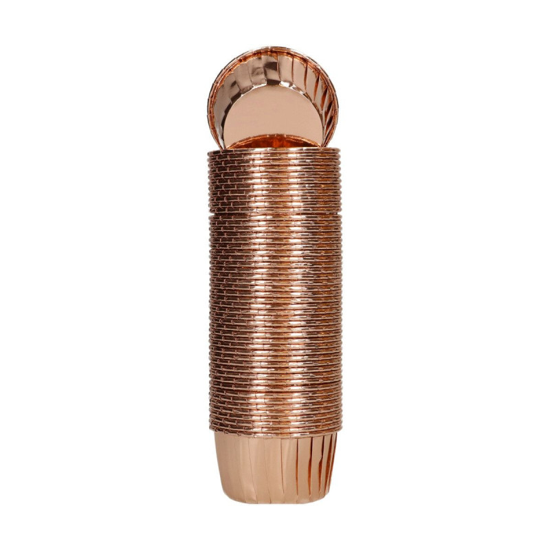 Wilton Cup Liners 50 pcs Vintage Gold Champagne Rigid