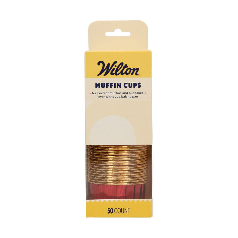 Формочки для кексів Wilton, 50 шт., червоні, металеві, жорсткі