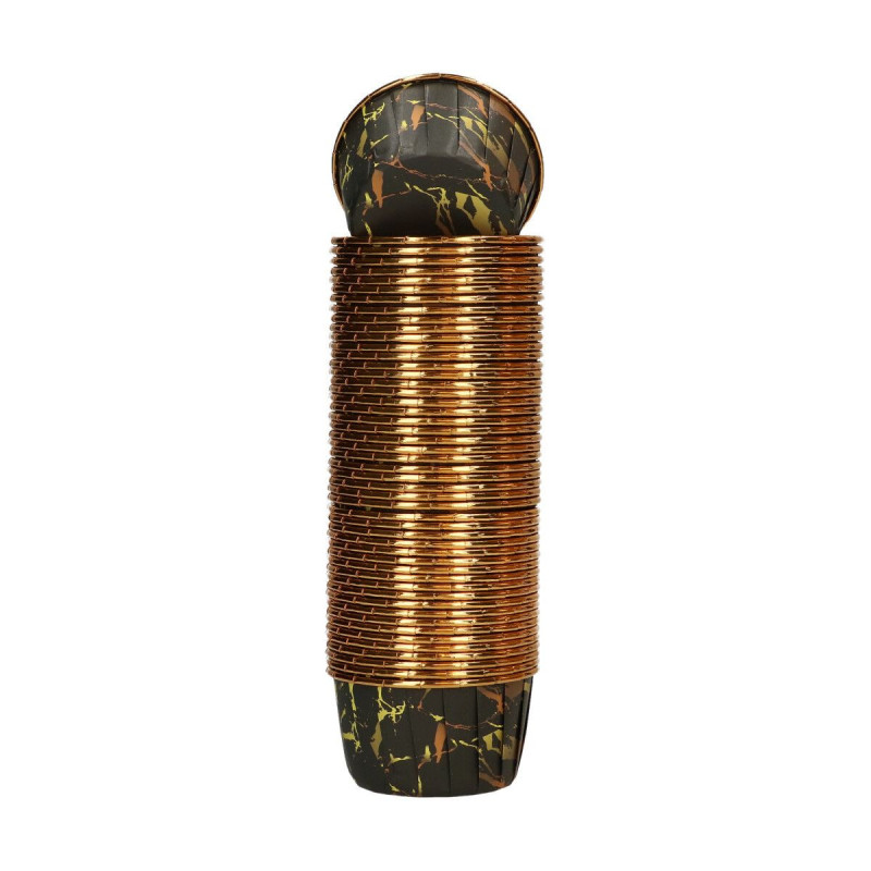 Kelímky Wilton cup 50 ks černé Marble Rigid