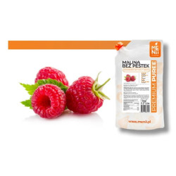 Malinové ovocné pyré Menii Pulpa 1kg bez semienok