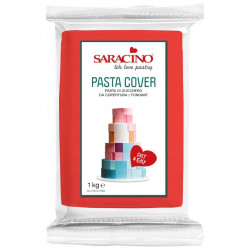 Cukrová pasta na potiahnutie COVER TOP Saracino ČERVENÁ 1 kg