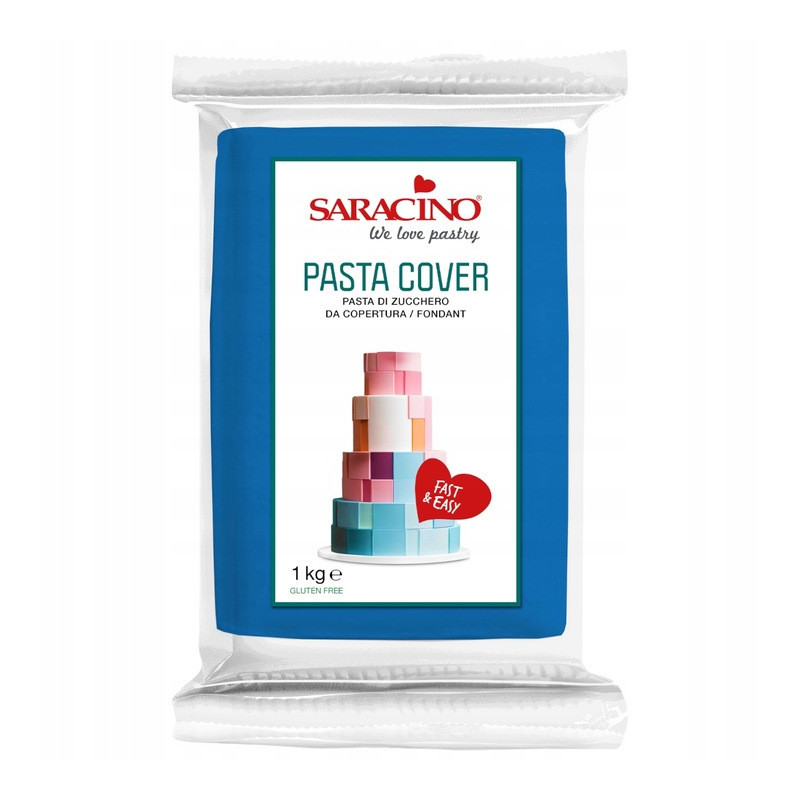 Zuckerpaste zum Überziehen von COVER TOP Saracino BLUE 1 kg