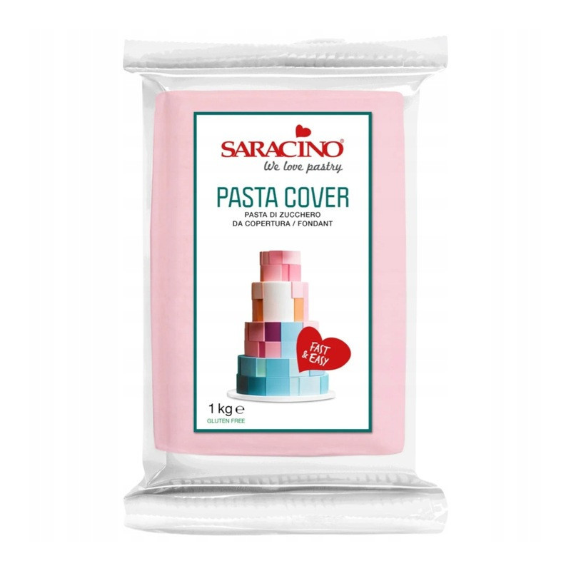 Masa cukrowa do obkładania COVER TOP Saracino BIAŁA 1 kg