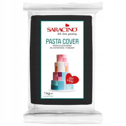 Masa cukrowa do obkładania TOP Saracino CZARNA 1 kg