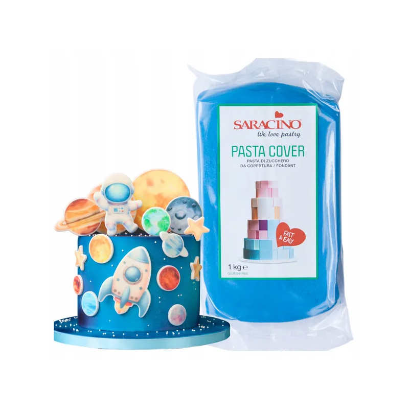 Cukormassza bevonáshoz COVER TOP Saracino BLUE 1 kg