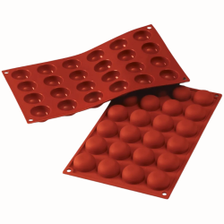 Szilikon forma DOMES 24 foglalat 3 cm monoportions pomponettes