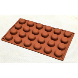 Forma silikonowa KOPUŁKI 24 gniazda 3 cm monoporcje Pomponnetes
