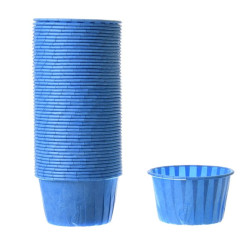 Papilotki kubeczki szt. 100 PASTELOWE KREMOWE sztywne białe