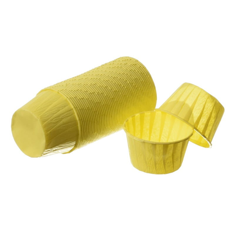 Papilotki kubeczki 50 szt. Białe 5 x 4 cm sztywne