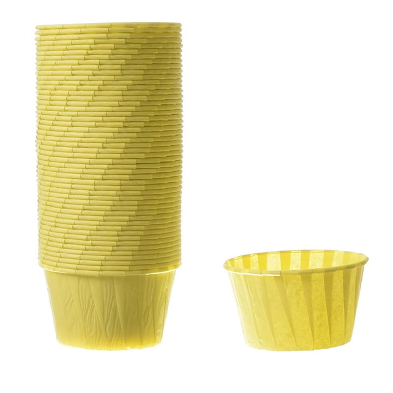 Becher 100 Stk. Weiß Creme 5 x 4 cm