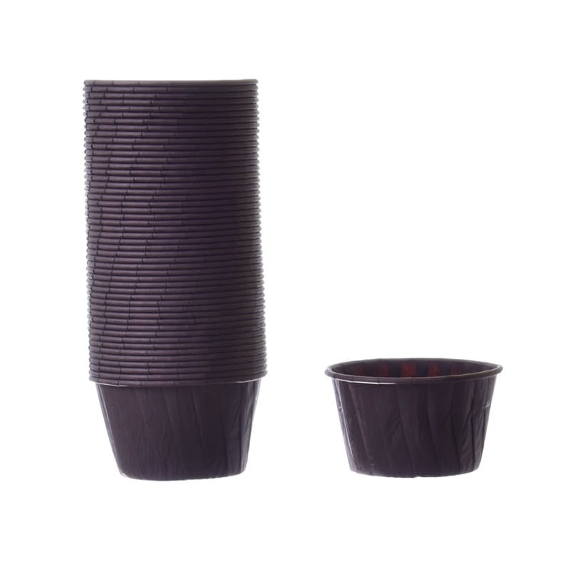 Papilotki kubeczki szt. 100 PASTELOWE KREMOWE sztywne białe