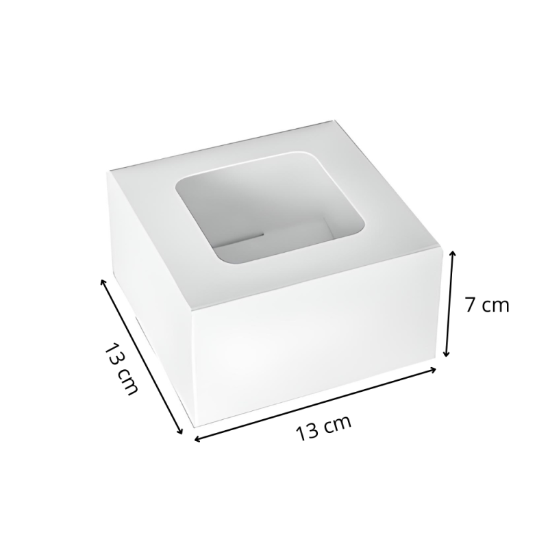28x28x13 cm KRAFT-Paket mit Fenster