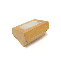 28x28x13 cm KRAFT-Paket mit Fenster