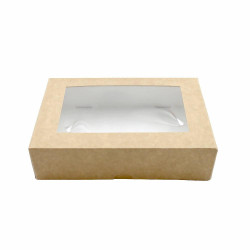 Opakowanie 28x28x13 cm KRAFT z oknem