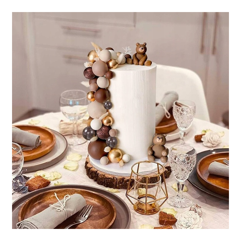 Topper KULE Nude Mat Ozdoba na tort 20 szt