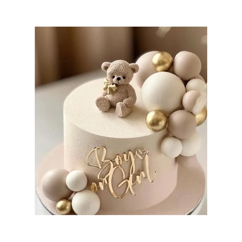 Topper KULE Nude Mat Ozdoba na tort 20 szt