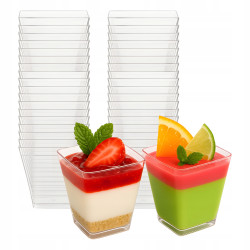 Square goblet 120 ml set of 40 pcs.