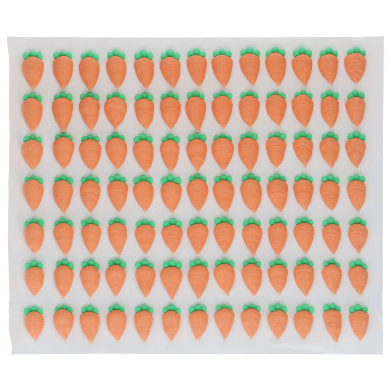Zuckerdekorationen 16 Stück. CARROTS