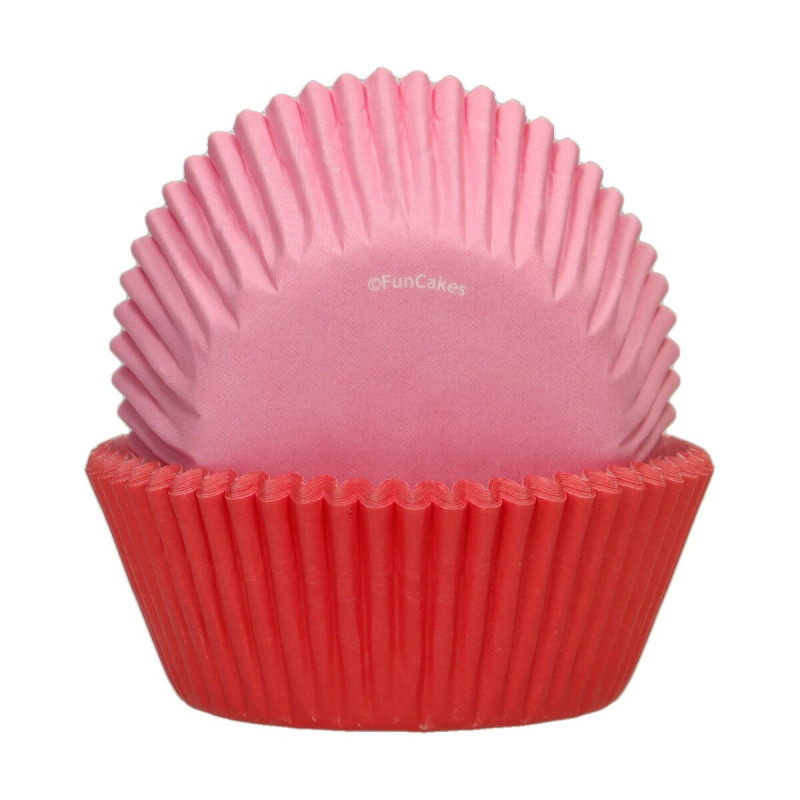 FC cupcake liners 48 pcs RED AND PINK