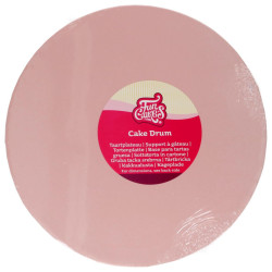 Fun Cakes dortový základ 12 mm tuhý pastelově růžový 25 cm