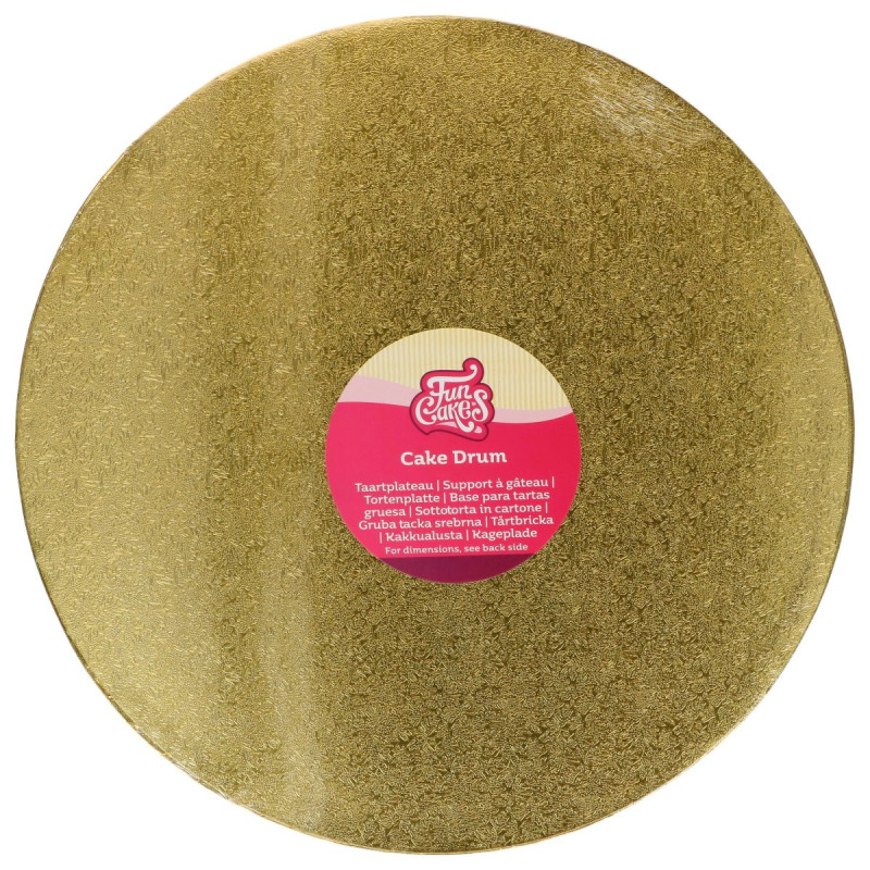 Tortenunterlage gold 12 mm stabil 33 cm