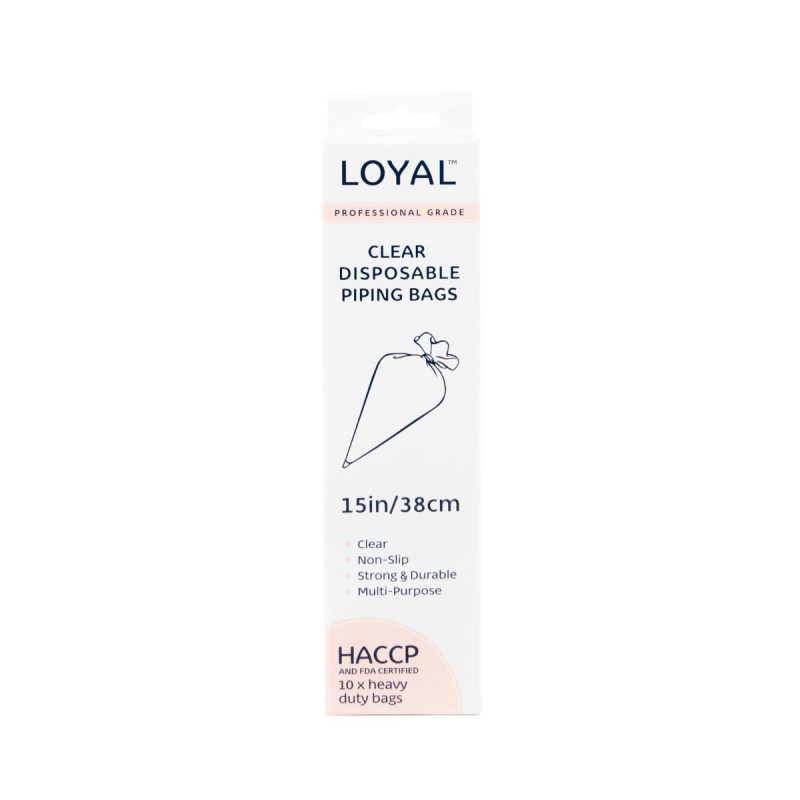 Loyal pastry bag piping bags, 10 pcs, 38 cm, strong