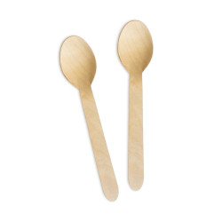 Łyżeczki drewniane do deserków  ciasta 10 szt.