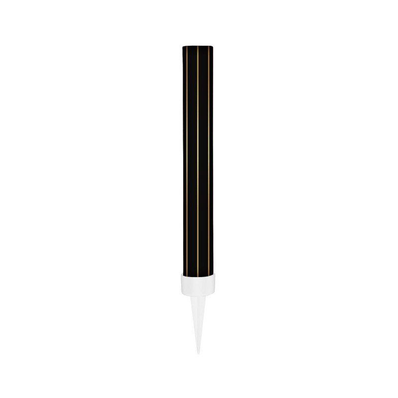 Cake fountain 12 cm 1 piece Black Happy Birthday