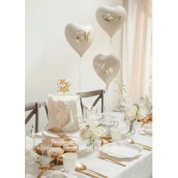 Topper ZŁOTE KRYSZTAŁY Ozdoba na tort