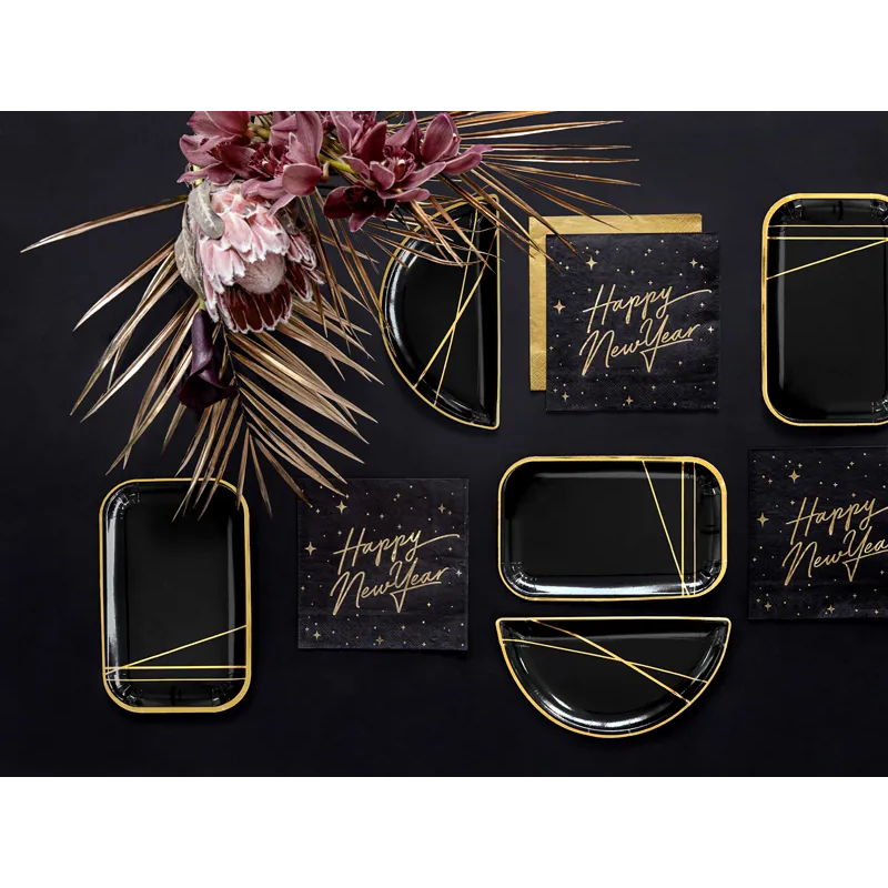 Goldfarbene Metallic-Servietten, 20 Stück.