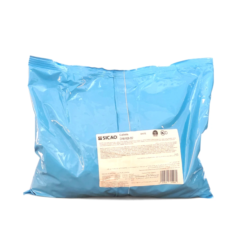 Callebaut Sicao čokoládové kapky bílá čokoláda 2,5 kg