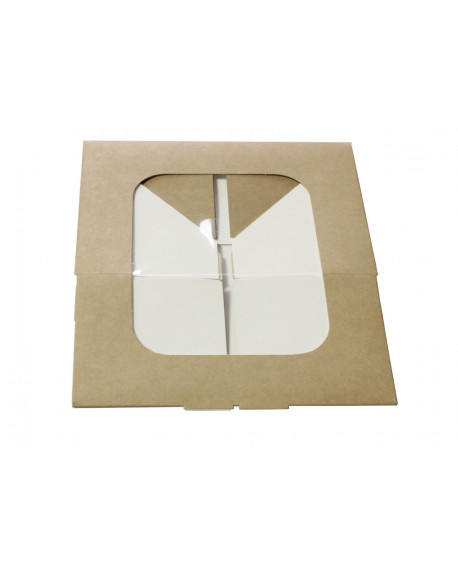 Schachtel 16,5x11x8 cm KRAFT mit Fenster