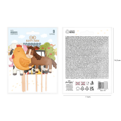 Pikery Zwierzątka wiejskie Farma 9 szt.