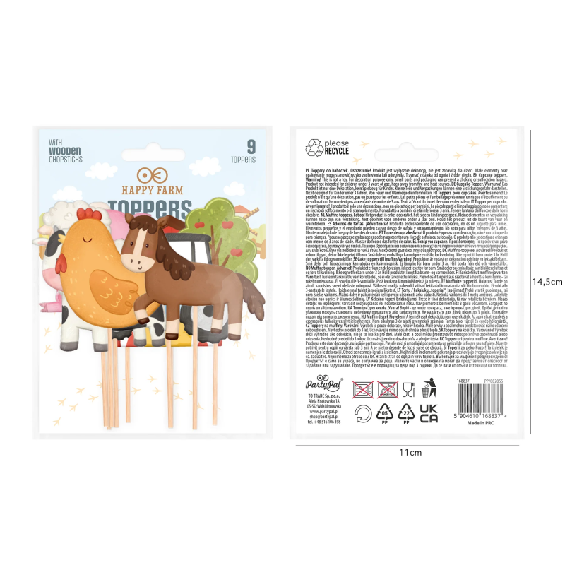 Ферма тварин Pickers Country Animals, 9 шт.