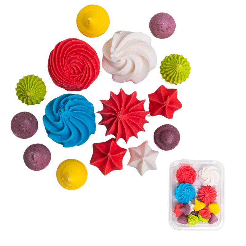 Beziki Slado Kolorowe 11 szt bezy gotowe do dekoracji