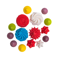 Beziki Slado Kolorowe 11 szt bezy gotowe do dekoracji