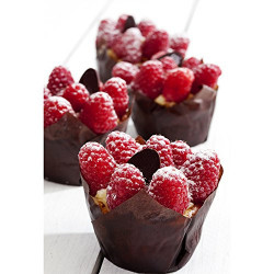 Brown tulip cups 180 pcs