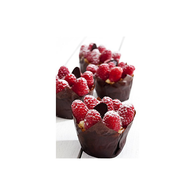 Papilotki tulipanowe brązowe 200 szt.