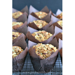 Brown tulip cups 180 pcs