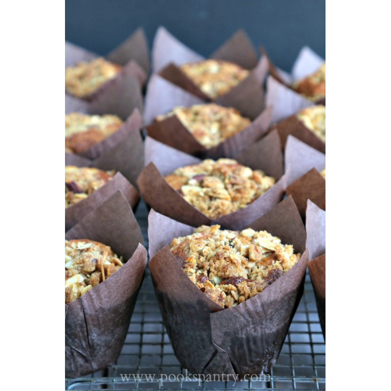 Brown tulip cups 180 pcs