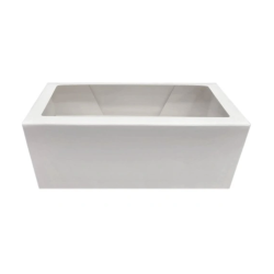 Verpackung für 2 weiße Cupcakes, Höhe 7,7 cm