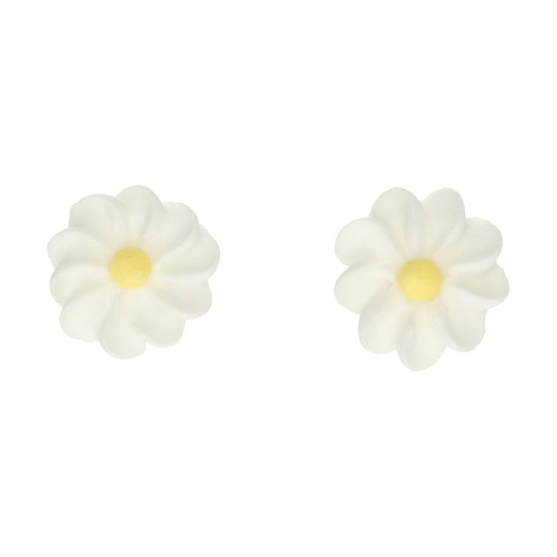 Daisies sugar flower decorations 16 pieces