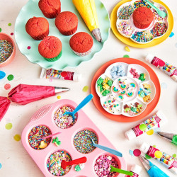 Daisies sugar flower decorations 16 pieces
