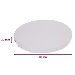 Fun Cakes styrodur base WHITE 35 cm