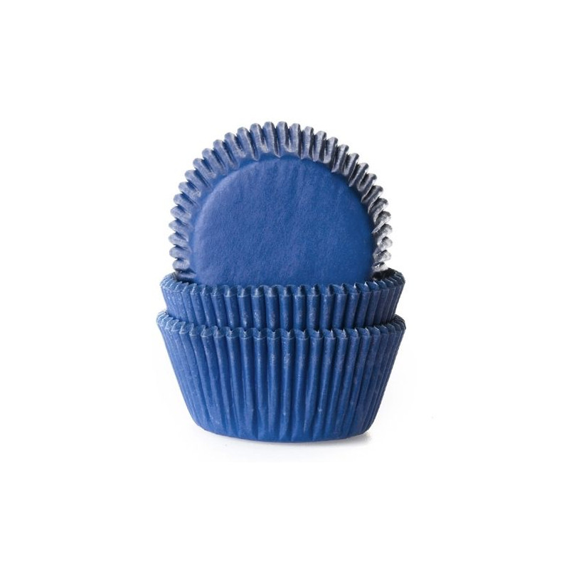 Papilotki HoM 50 szt Granatowe Jeansowe