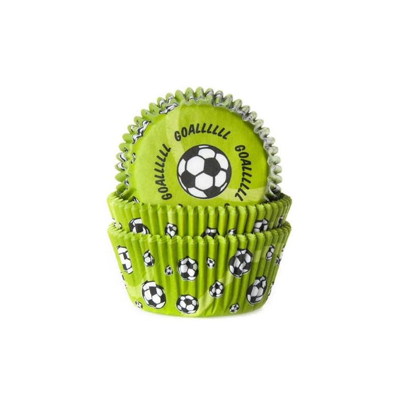 Papilotki HoM 50 szt Piłka Nożna zielone